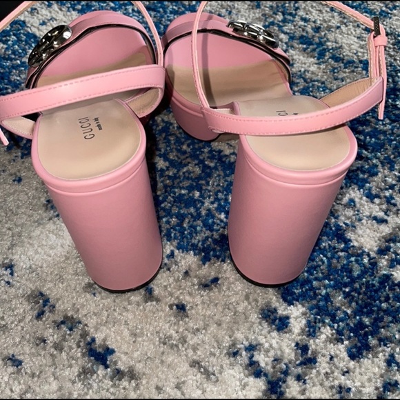 RARE Gucci MARMONT 55 PLATFORM SANDAL 38.5 / 8.5 - Picture 8 of 11